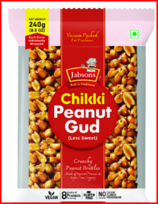 Jabsons Peanuts Chikki 240gms